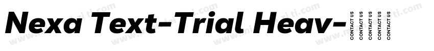 Nexa Text-Trial Heav字体转换